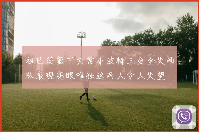 祖巴茨篮下失常小波特三分全失两队表现亮眼唯独这两人令人失望